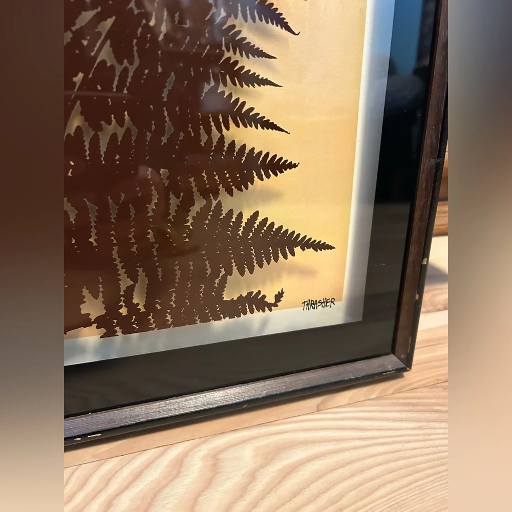 Vintage Virgil Thrasher Ferns Lithograph Art - Picture 2 of 7